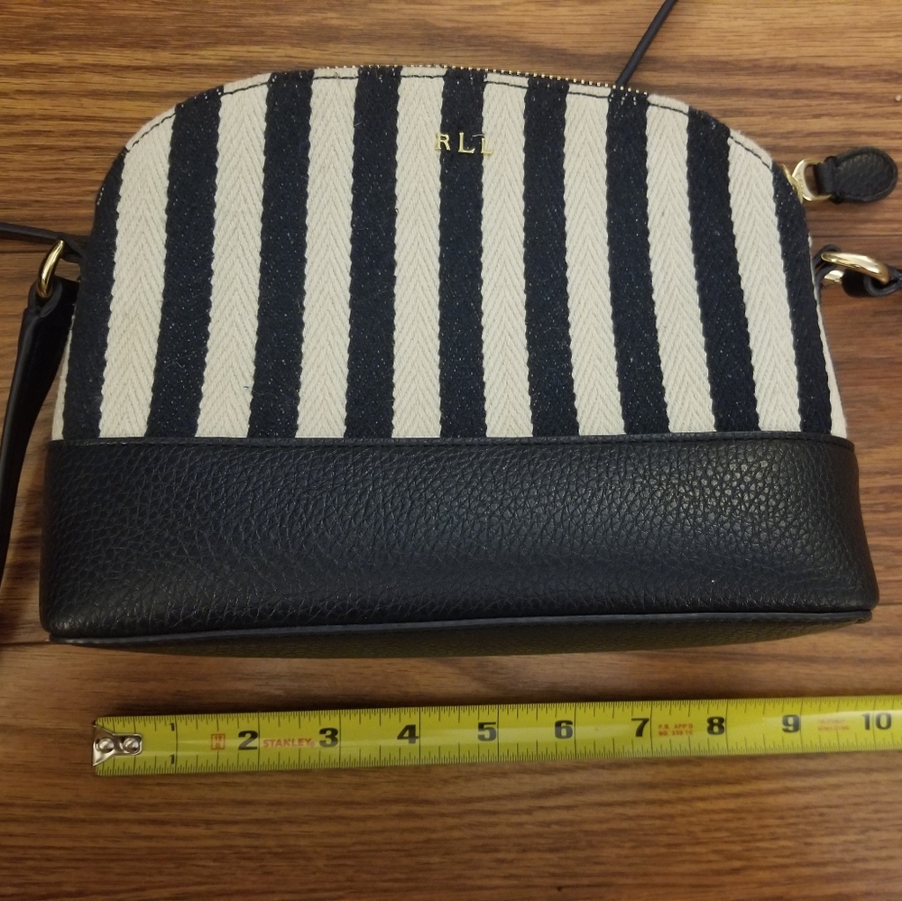 Navy and white crossbody